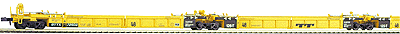 Five-Unit Articulated Well Car - Ready to Run -- TTX Old Paint Scheme - Limited-Run