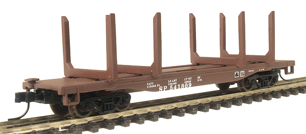 45' Logging Flatcar - Assembled -- Southern Pacific(TM)
