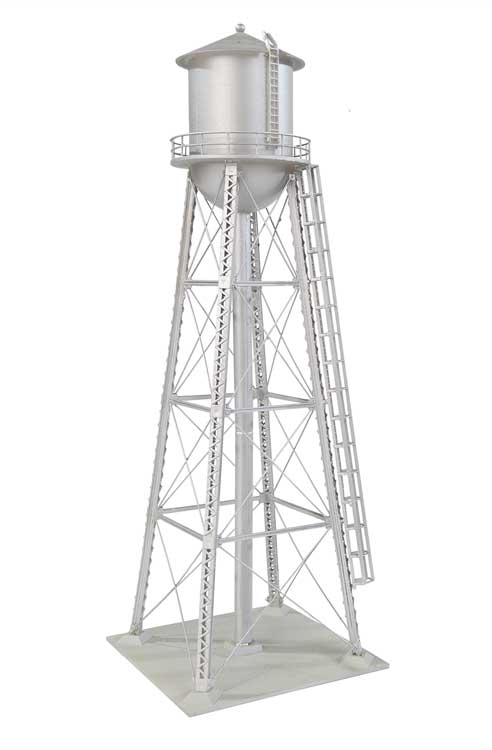 Vintage Water Tower -- Assembled - Silver - 2-3/8 x 2-3/8 x 7" 6 x 6 x 17.7cm-4