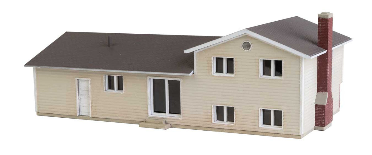 Split-Level House -- Kit - 4 x 2-1/4 x 1-1/2" 10.2 x 5.7 x 3.8cm-3