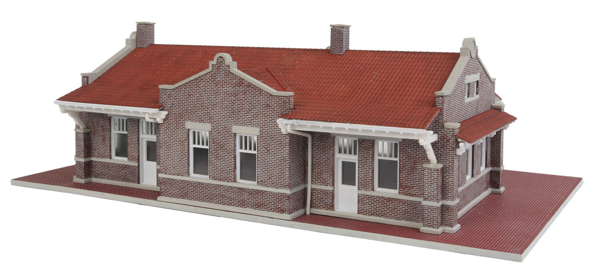 Brick Mission-Style Santa Fe Depot -- Kit - 11-5/16 x 6-7/16 x 3-3/4" 28.7 x 16.3 x 9.5cm-2
