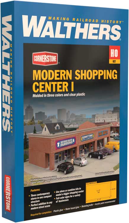 Modern Shopping Center I -- Kit - 10-1/2 x 4-15/16 x 3-1/2" 26.6 x 12.5 x 8.8cm-3