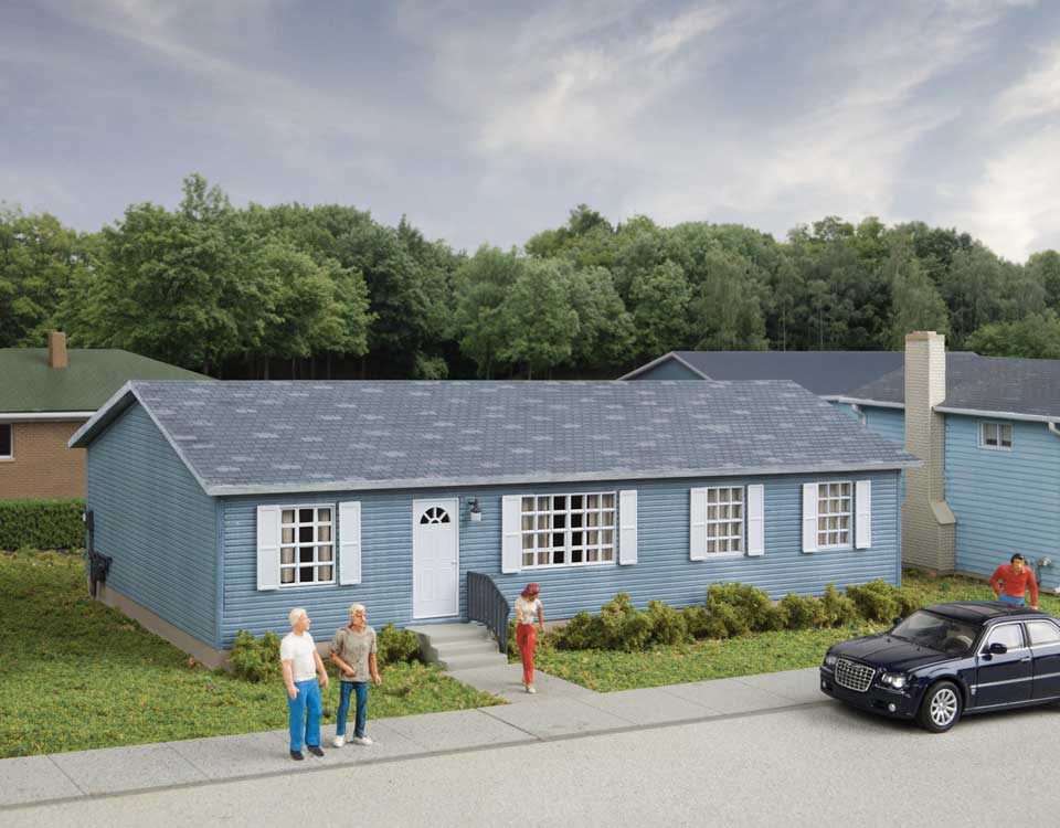 Modern Sectional House -- Kit - 6-7/8 x 3-5/16 x 2" 17.5 x 8.4 x 5.2cm-1