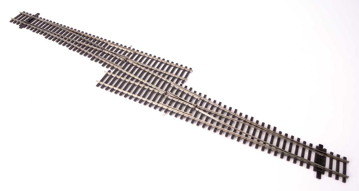 Code 83 Nickel Silver DCC Friendly Number 6 Single Crossover Turnout -- Right Hand-1