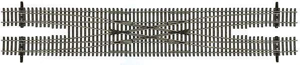 Code 83 Nickel Silver DCC Friendly Number 6 Turnout -- Double Crossover