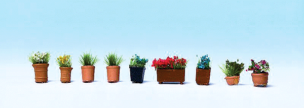 Potted Flowers - Botanicals(TM) -- pkg(9)