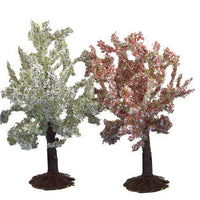 Blossoming Fruit Trees pkg(7) -- 3-1/8" 8cm (Includes Flat Base)