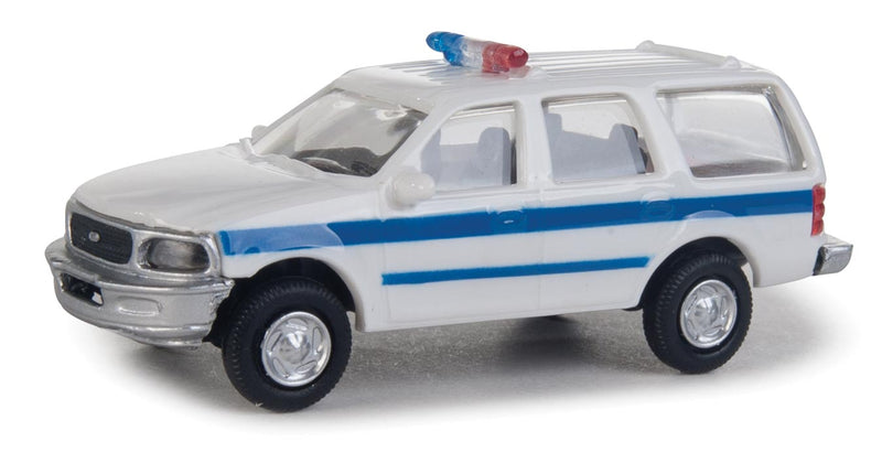 Ford(R) Expedition Special Service Vehicle (SSV) -- Police, Sheriff & Highway Patrol Decals (white, Blue Stripe; Nonworking Ligh-1