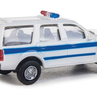 Ford(R) Expedition Special Service Vehicle (SSV) -- Police, Sheriff & Highway Patrol Decals (white, Blue Stripe; Nonworking Ligh