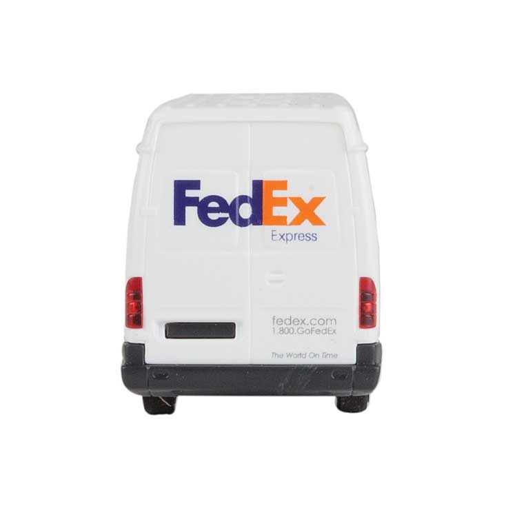 Delivery Van - Assembled -- FedEx Express (white, purple, orange)-4