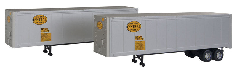40' Trailer 2-Pack - Assembled -- New York Central-1