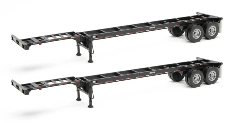 40' Container Chassis (2-Pack) -- Black-1