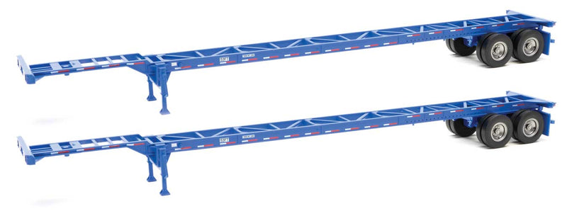 53' Container Chassis (2-Pack) -- Blue-1