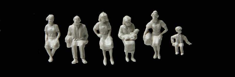 Sitting Figures -- Unpainted pkg(72)