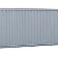 40' Hi Cube Corrugated Side Container - Assembled -- K-Line (grey, red, white)