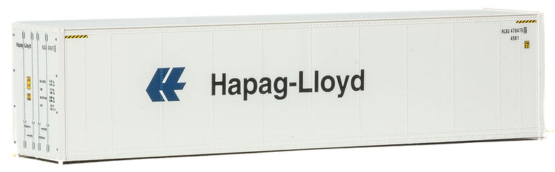 40' Hi-Cube Smooth-Side Reefer Container - Assembled -- Hapag-Lloyd (white, red, blue)-1