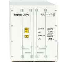 40' Hi-Cube Smooth-Side Reefer Container - Assembled -- Hapag-Lloyd (white, red, blue)