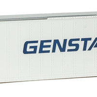 48' Smooth-Side Container - Assembled -- Genstar (white, blue)