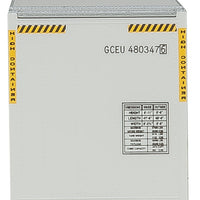 48' Smooth-Side Container - Assembled -- Genstar (white, blue)