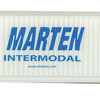 53' Singamas Corrugated-Side Container - Assembled -- Marten (white, blue)