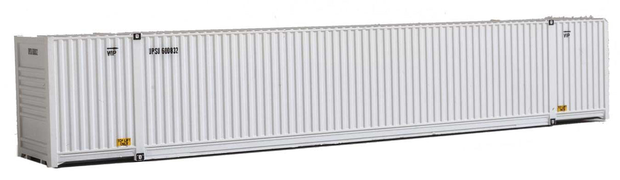 53' Singamas Corrugated-Side Container - Assembled -- United Parcel Service (UPSU Reporting Mark; gray, black, yellow)-2