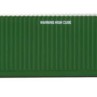 53' Singamas Corrugated-Side Container - Assembled -- TMX Intermodal (green, white, black, red)