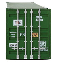 53' Singamas Corrugated-Side Container - Assembled -- TMX Intermodal (green, white, black, red)