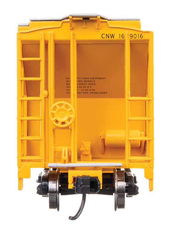 37' 2980 Cubic-Foot 2-Bay Covered Hopper - Ready to Run -- Chicago & North Western(TM) #169016-3