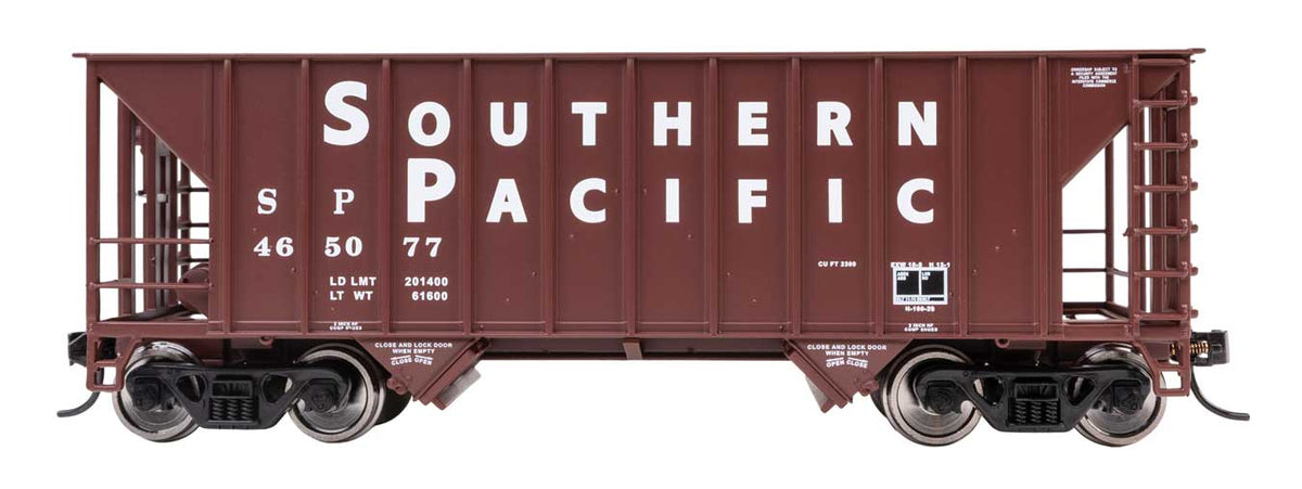 34' Greenville 100-Ton 2-Bay Hopper - Ready to Run -- Southern Pacific(TM) #465077-1