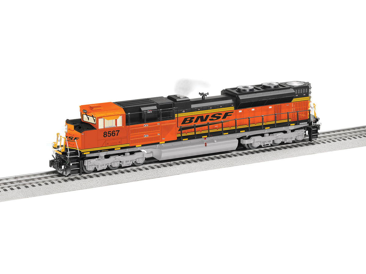 EMD SD70ACe - 3-Rail w/Legacy Sound, Control & Smoke -- BNSF Railway #8567 (orange, black)-1