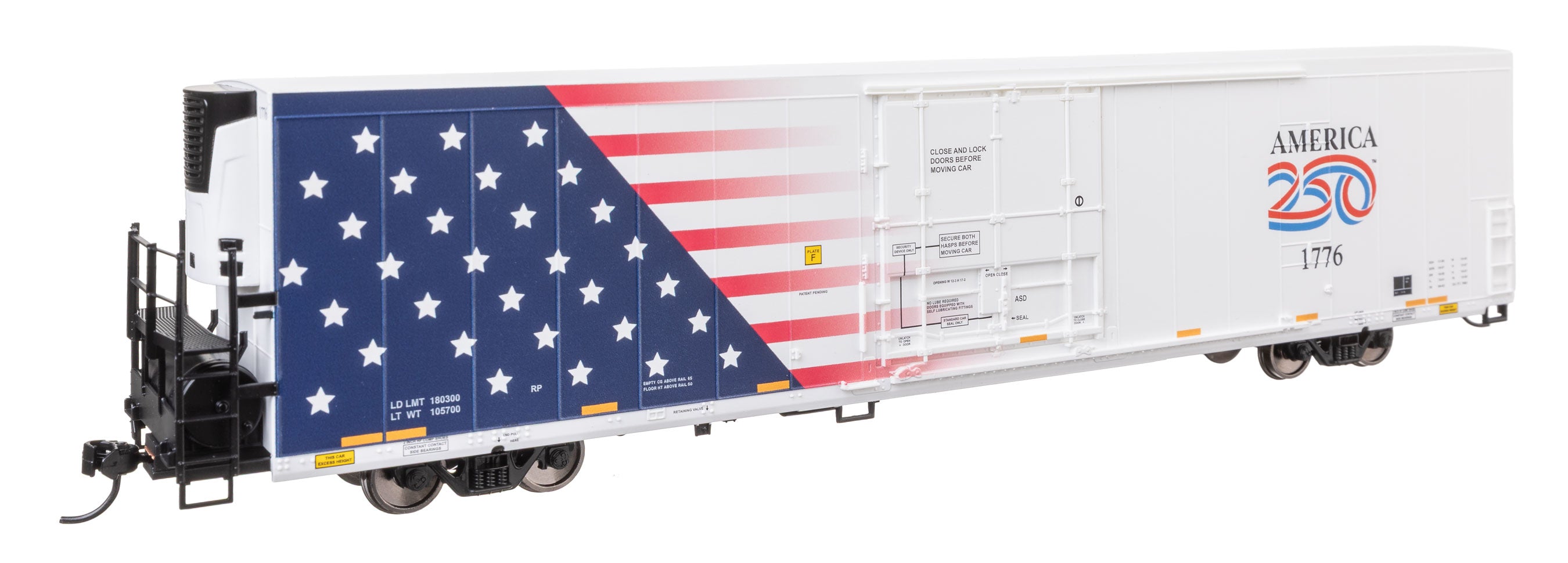 72' Modern Refrigerator Boxcar - Ready to Run -- America250(TM