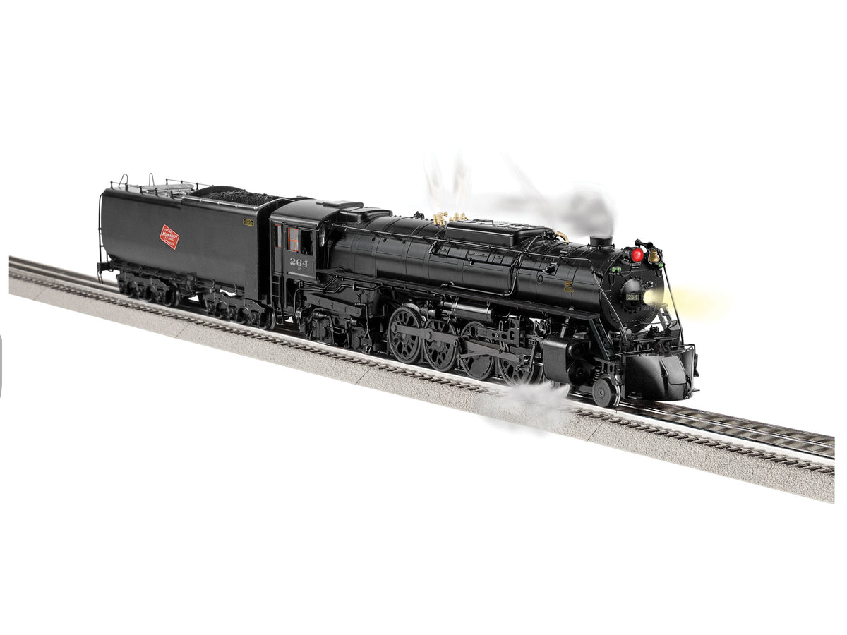 Class S-3 4-8-4 - 3-Rail w/Legacy Control, Sound & Smoke -- Milwaukee Road #264 (matte black)-1