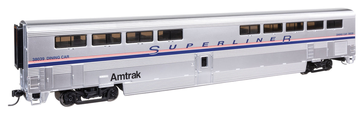 85' Bombardier Superliner II Diner - Lighted - Ready to Run -- Amtrak(R) (Phase IV) #38039