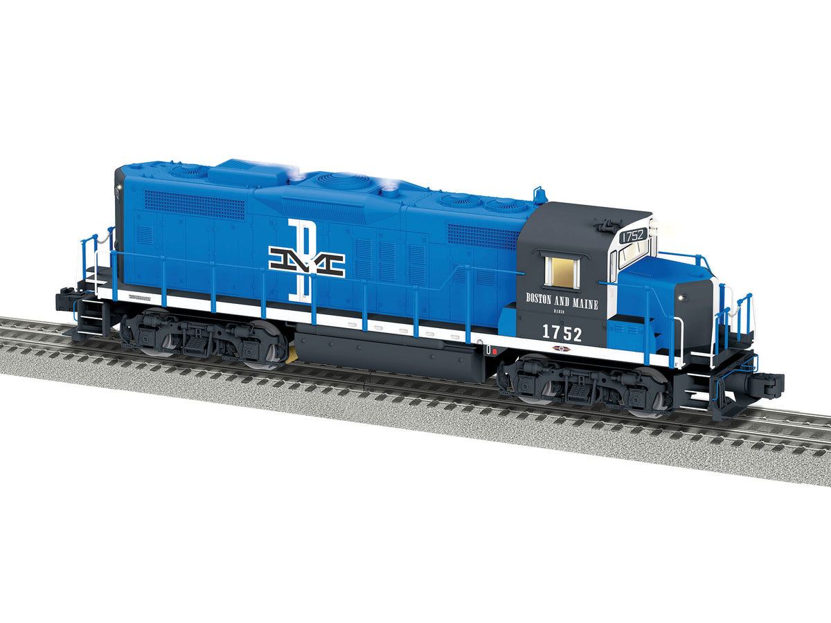 EMD GP18 - 3-Rail w/Legacy Sound & Control -- Boston & Maine #1752 (blue, black, white)-1