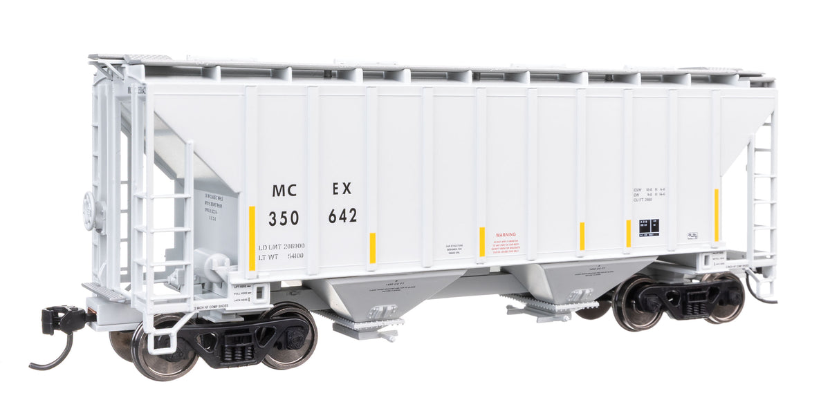 37' 2980 Cubic-Foot 2-Bay Covered Hopper - Ready to Run -- MCEX #350642-1