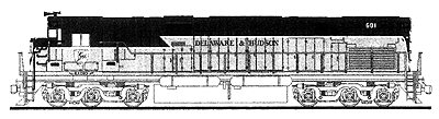 Delaware & Hudson - D&H -- Unipack Set - ALCO C-628 Diesel
