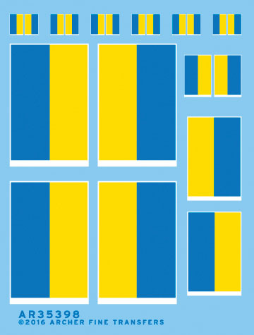 Flag Decal Set -- Ukrainian Flags