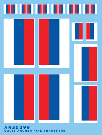 Flag Decal Set -- Russian Flags