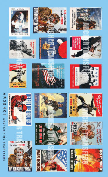 U.S. WWI IRecruitment & War Bond Posters -- pkg(17)