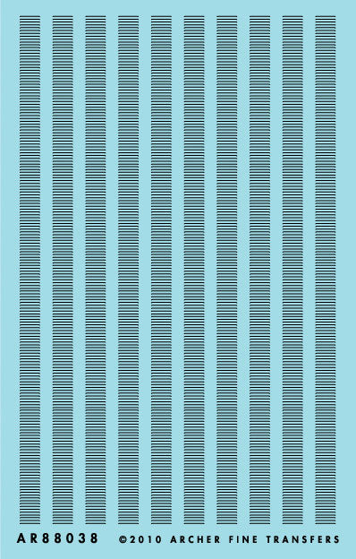 Railroad Decals - 3D Resin Louvers -- 14" Wide