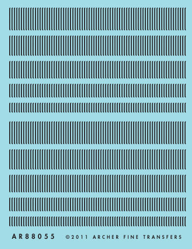 Railroad Decals - 3D Resin Louvers -- 16", 14", 12", 9" & 6" Widths