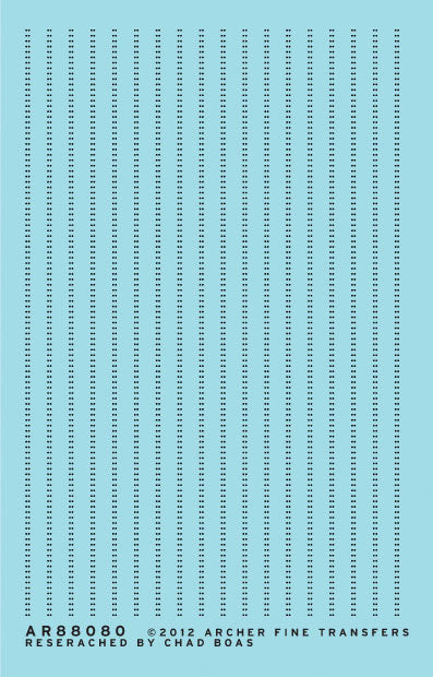 Railroad Decals - 3D Resin Rivets -- 7/8" Double Row Belt Rails