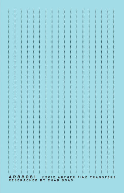 Railroad Decals - 3D Resin Rivets -- 7/8" Double Row Belt Rails
