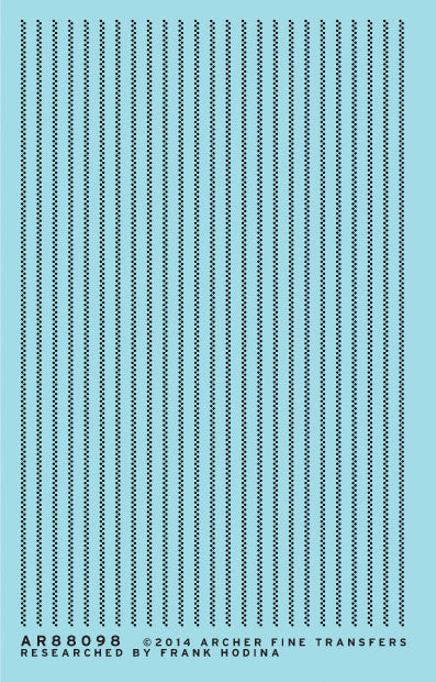 Railroad Decals - 3D Resin Rivets -- 1-1/4" Double Row for pre-1920 Tank Cars