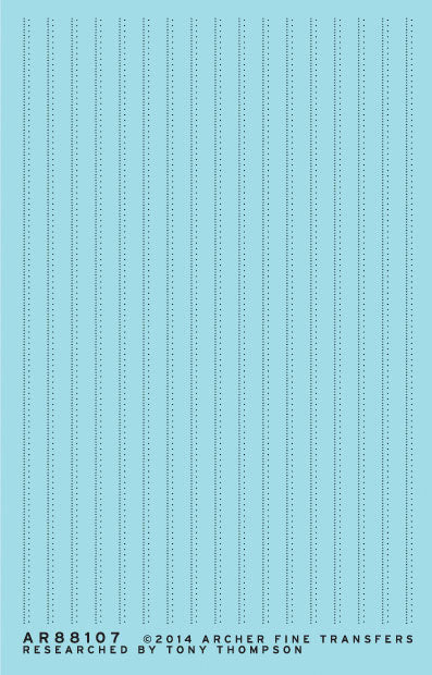 Railroad Decals - 3D Resin Rivets -- Staggered Pattern for Boxcars & Reefers w/Double-Flange Posts