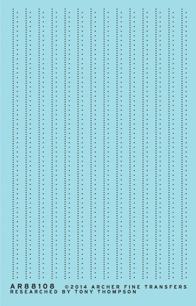 Railroad Decals - 3D Resin Rivets -- Staggered Pattern for Boxcars & Reefers w/Double-Flange Posts