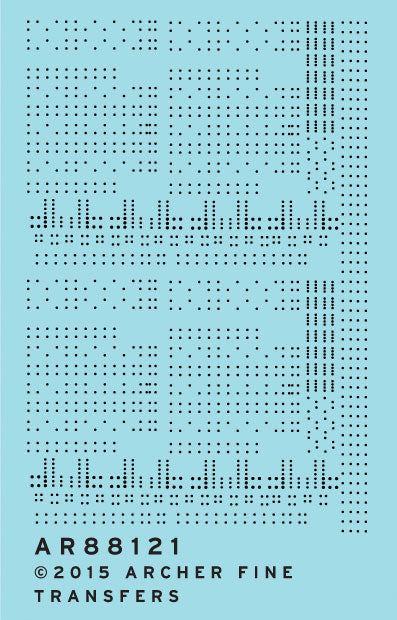 Railroad Decals - 3D Resin Rivets -- Hopper Car Rivet Set Sheet 2