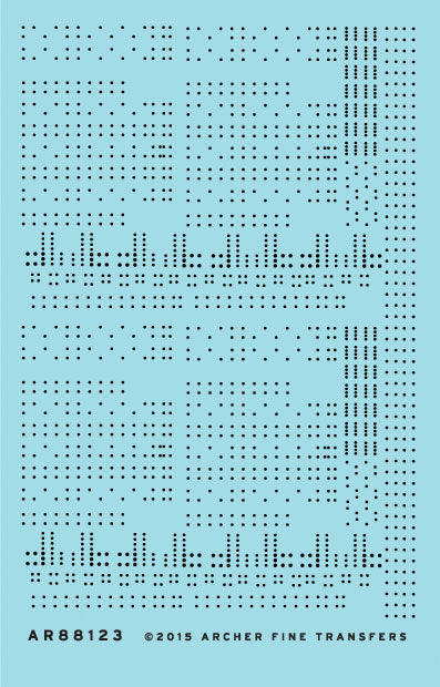 Railroad Decals - 3D Resin Rivets -- Hopper Car Rivet Set Sheet 2