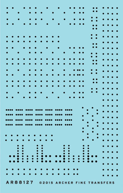 Railroad Decals - 3D Resin Rivets -- Hopper Car Rivet Set Sheet 2