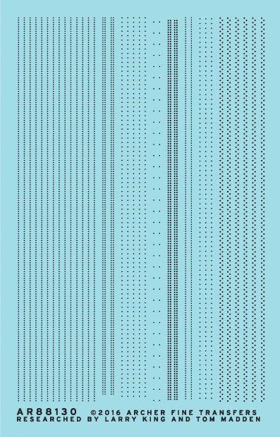 Railroad Decals - 3D Resin Rivets -- Pullman Car Rivet Set Sheet 1